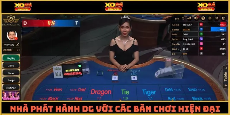 Nhà phát hành DG với các bàn chơi hiện đại