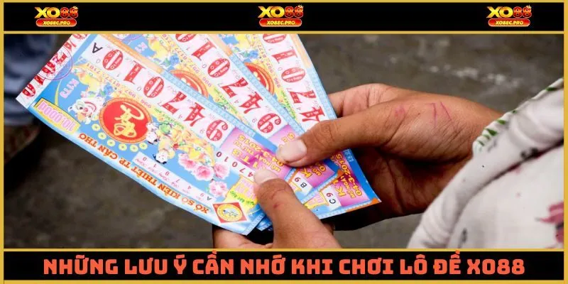Những lưu ý cần nhớ khi chơi lô đề XO88